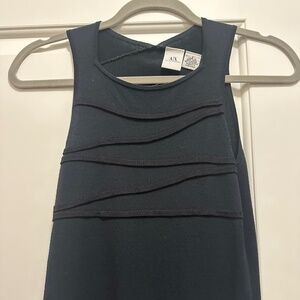 Armani Exchange Black tank style knit top